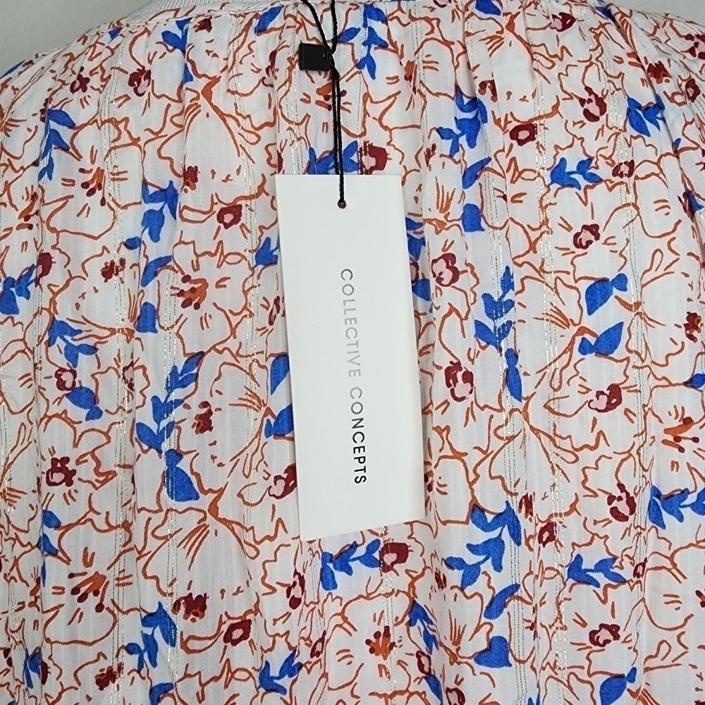 PLUS‎ SIZE XL COLLECTIVE CONCEPTS FLORAL DRESS NWT FALL WINTER SPRING - Picture 16 of 16